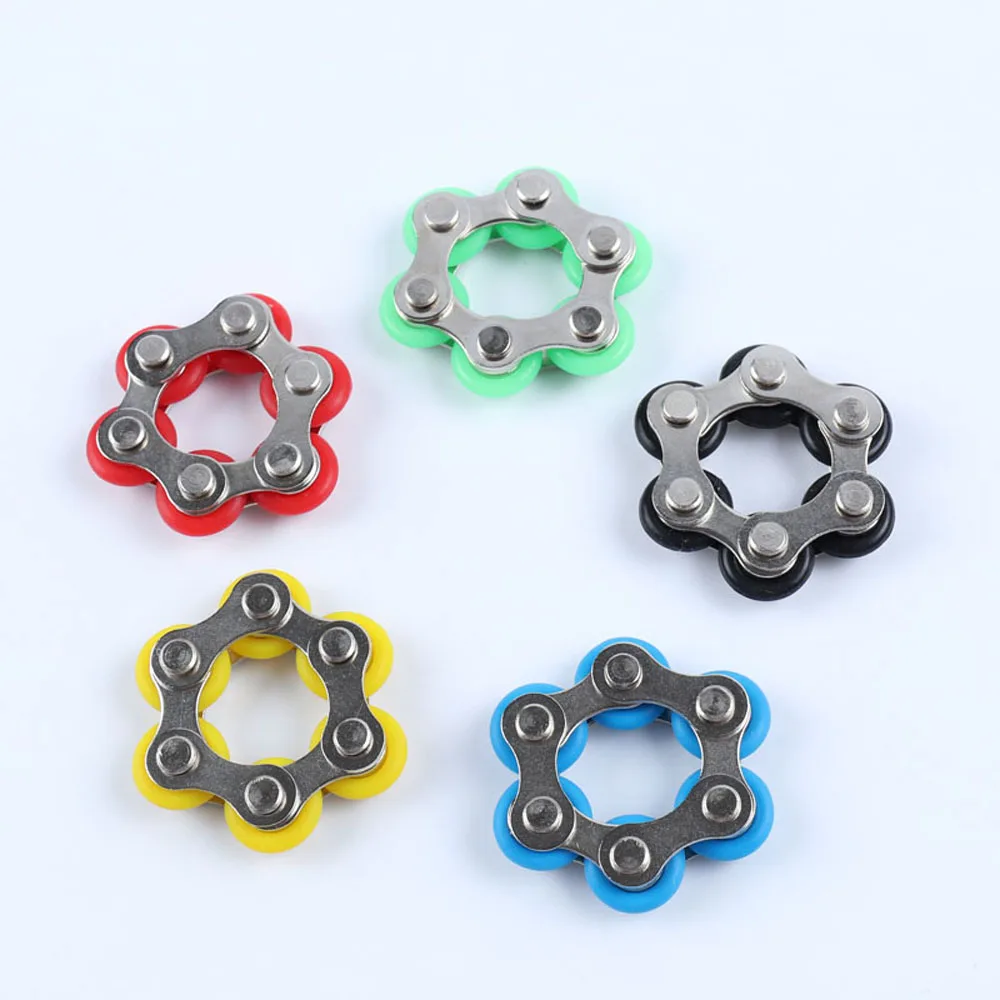 2017 Roller Bike Chain Stainless Steel Key Ring Hand Spinner Bike Chain
