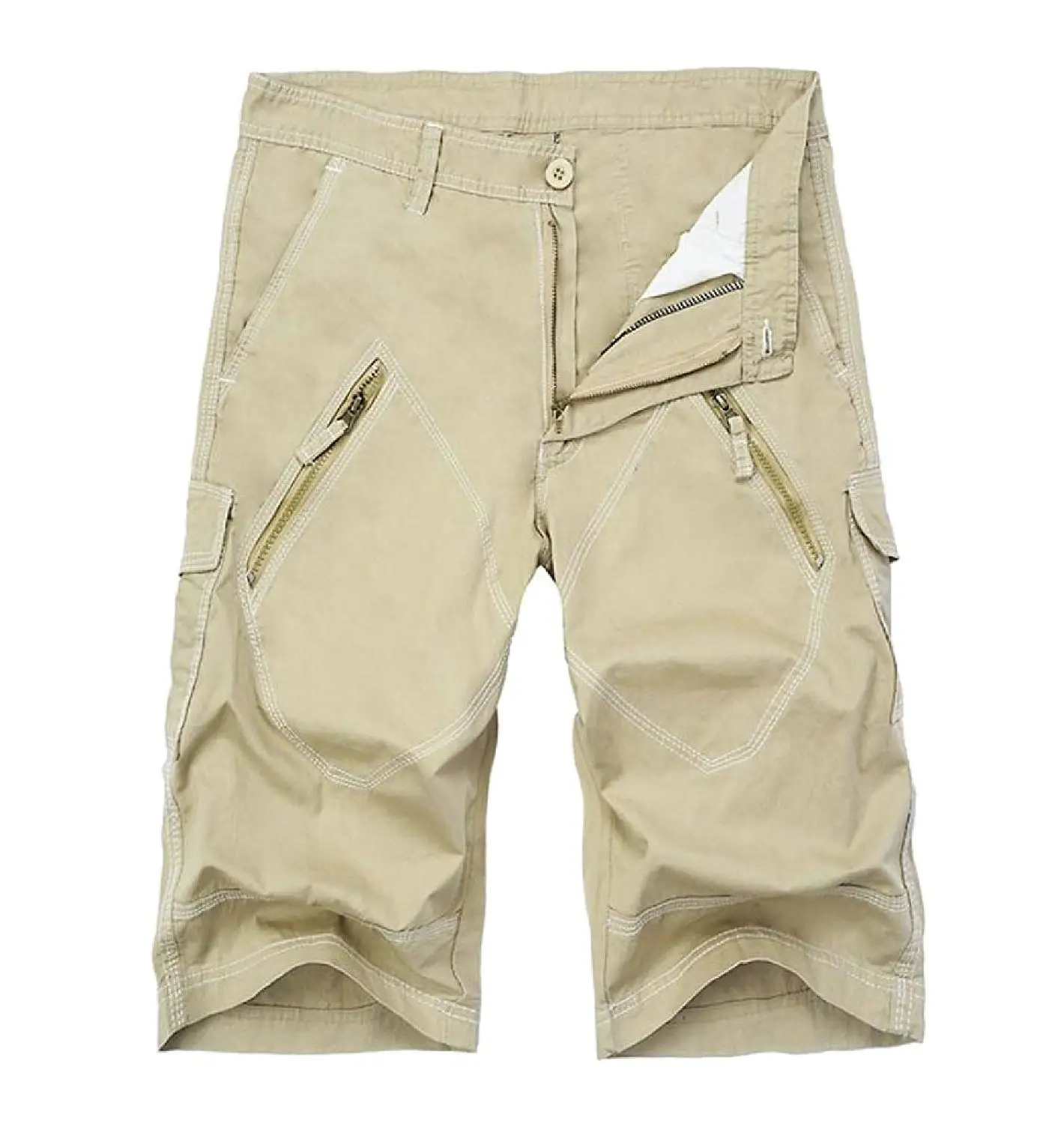 mens zipper pants shorts