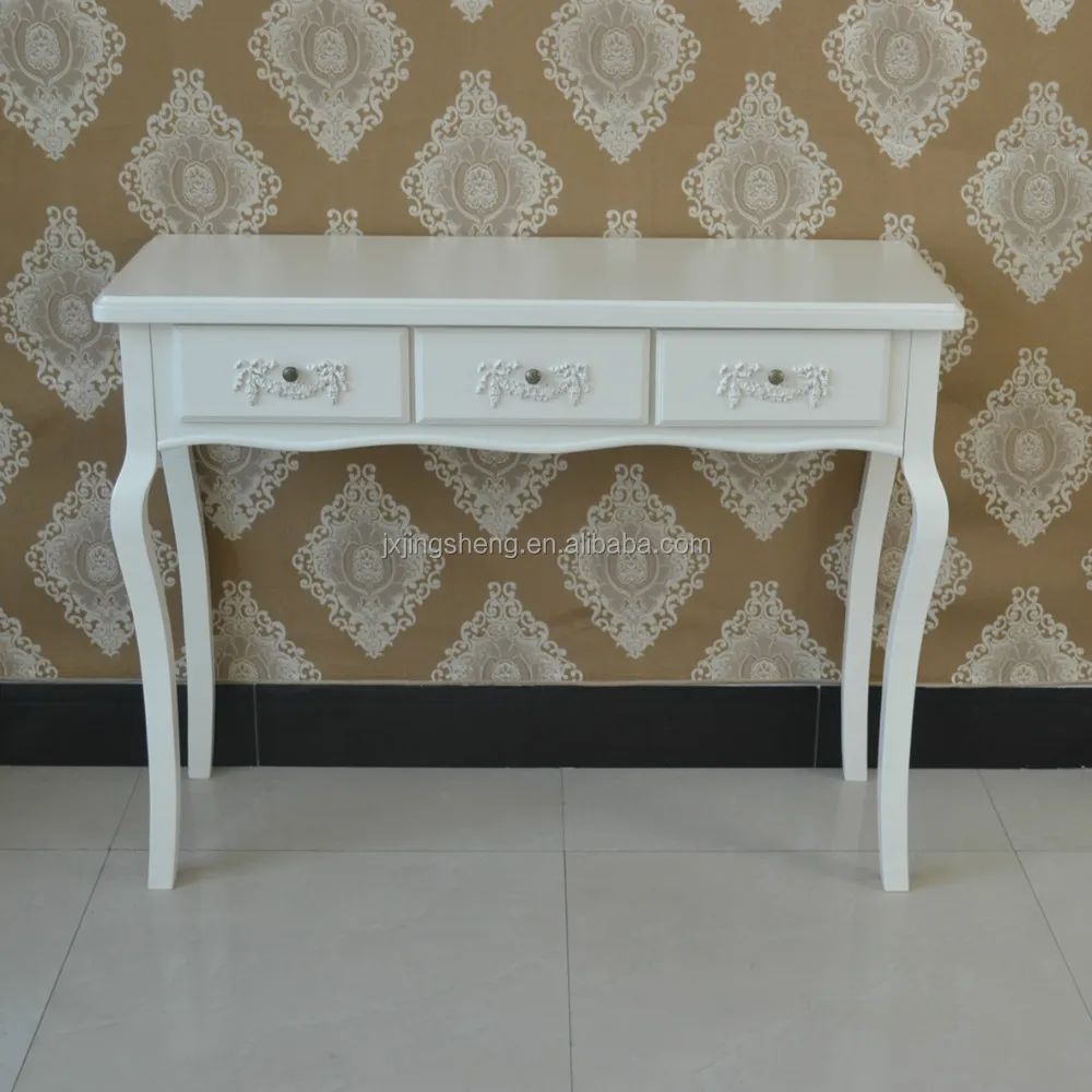 Corona 3 laden console tafel woonkamer hal meubels crème ... Woonkamer kleur crème