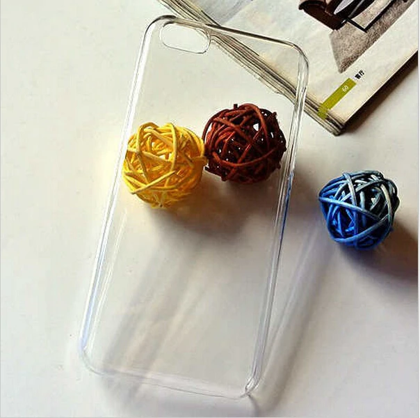 Transparent clear pc case for iphone 6s hard back cover case