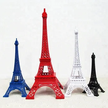 Custom Popular Products 2018 Red Metal Pairs Eiffel Decorations