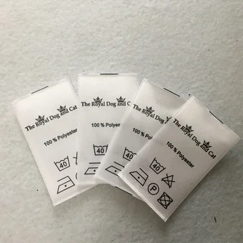 Silk Clothing Labels Washing Care Label Woven Satin Label For Baby ...