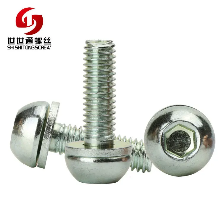 Zinc Finish Round Head Socket Table Leg Screws For Office Chair Buy