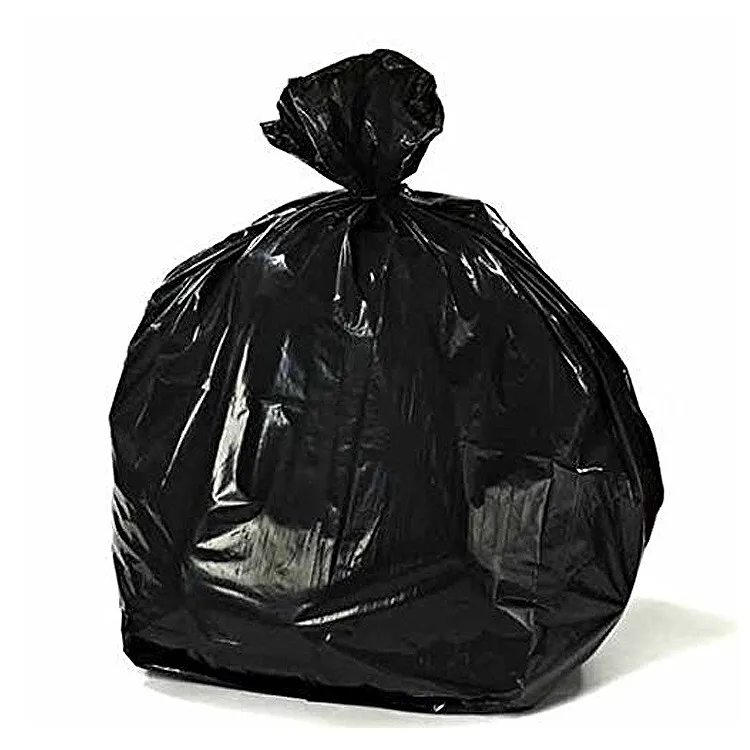 Garbage Bag 90х120. Черный мусорный пакет. Пакет с мусором.