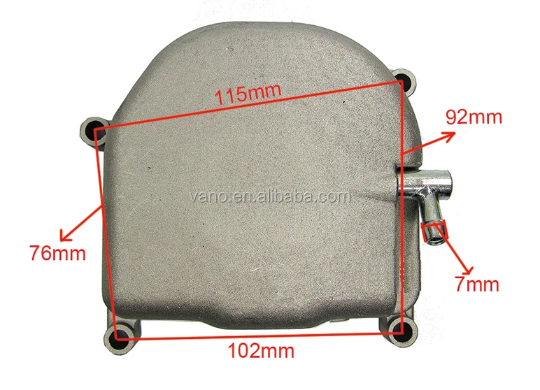 high performance aluminum GY6 50cc Chinese scooter cylinder head cover