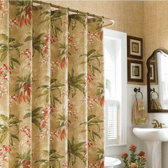 Custom Design Flowers Printed Home Goods Shower Curtains Buy Flowers