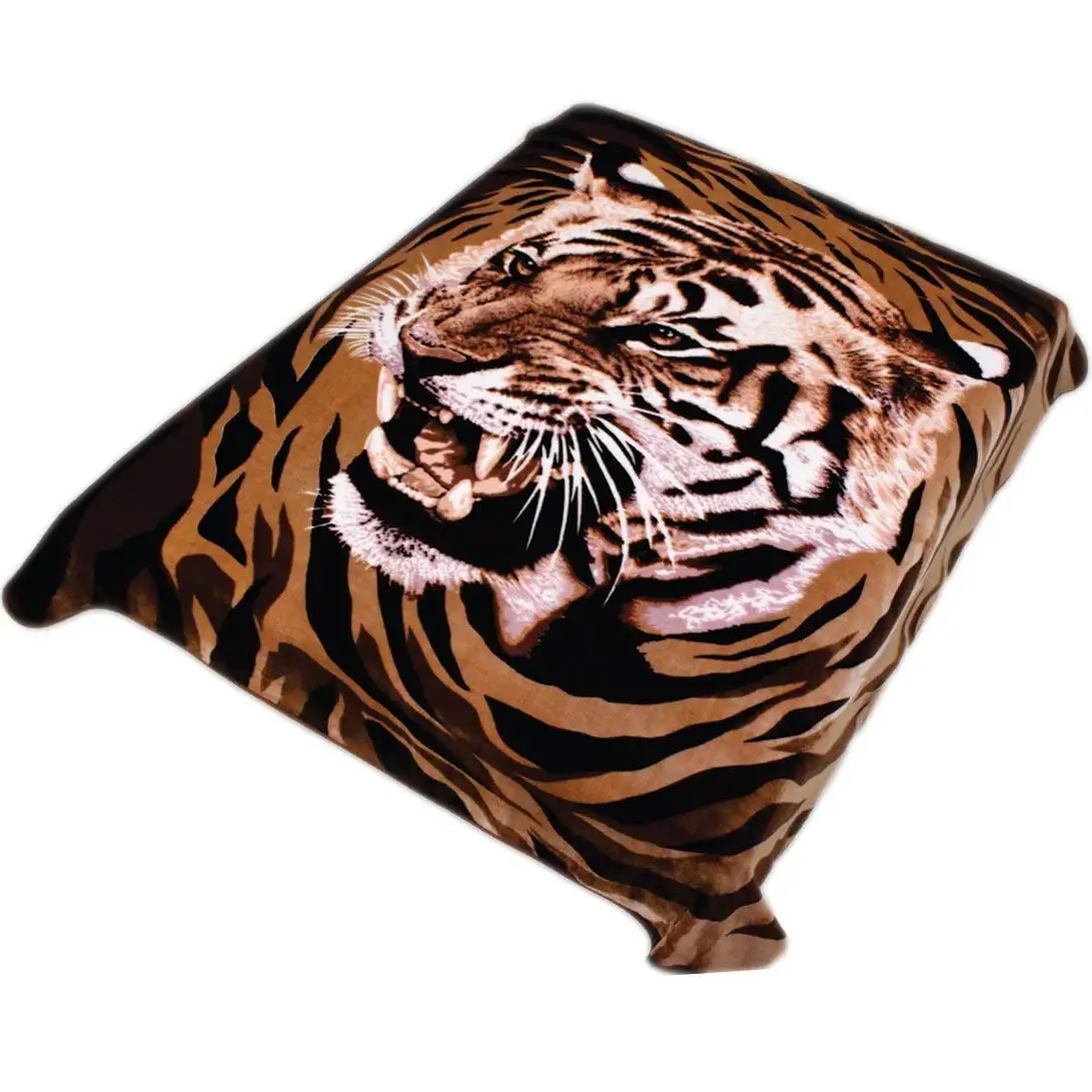 tiger plush blanket