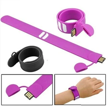Custom Silicone Slap Bracelet Wrist Band Wristband Usb Stick Drives Custom Silicone Slap Bracelet Wrist Band Wristband Usb Stick Drives Flash Memory Pen Drive With