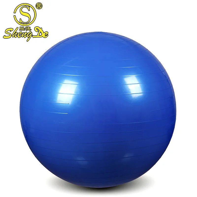 Bouncing On Blue Exercise Ball Large Balance Ball Buy Blue Exercise