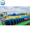 Customized size giant metal frame support stand land stents swimming pool