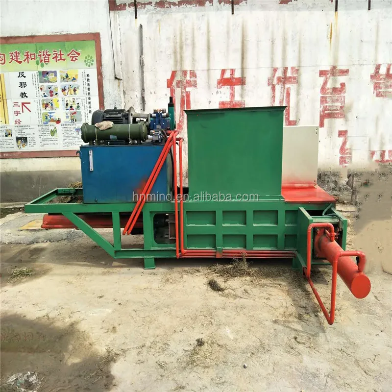 Hydraulic Square Paddy Pine Straw Baler Scrap Packing Machine In