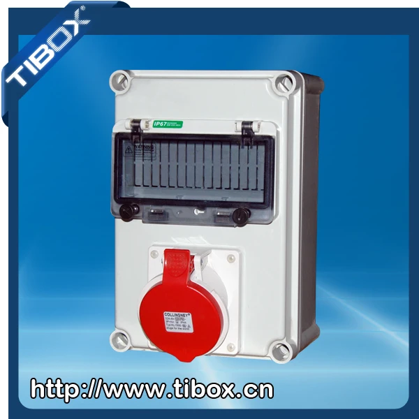Tibox Plastic Electrical Socket Box Industrial Socket U0026plug