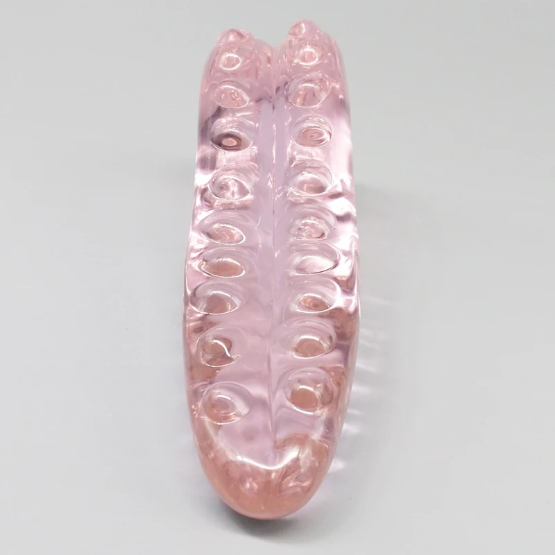 Textured Heart Shape Sex Toys Glass Dildo For Women