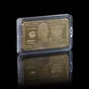 Custom Challenge Coin USA 24K Gold Plated Bar USD Twenty Dollars Banknote Gold Metal Coin For Gifts Collections