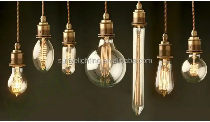 Vintage LED G80 Bulb Filament Antique Style Globe Edison Light E27 B22 Pack Of 4