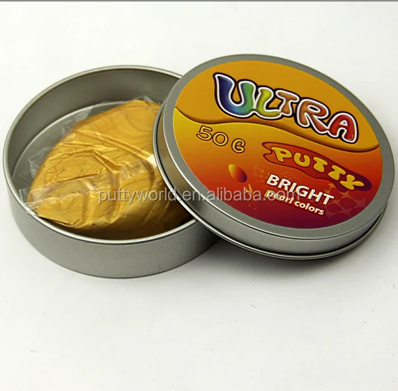 Generous handful liquid glass putty show transparent state