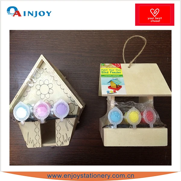 Paint Your Own Wooden Bird House With Paint Brush Buy Paint Your