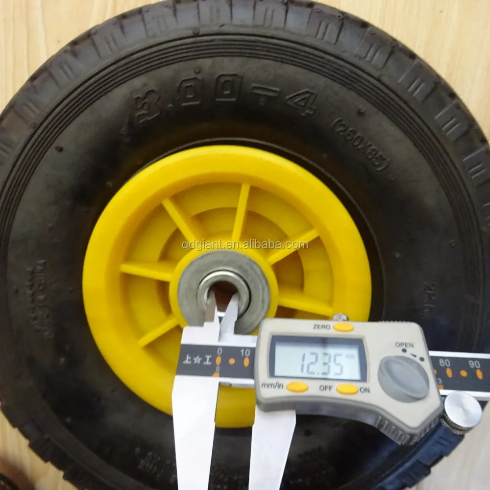 10inch pneumatic rubber trolley and barrow wheels