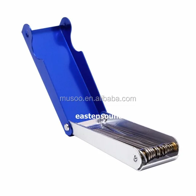 1 Set Blue Metal Guitar Part Long Shaft File Guitar Saddle W/nut Polish