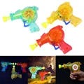 New Shining Bubble Gun Soap Bubbles Blower Kids Child Toys Gift Color Random for Party Celebration