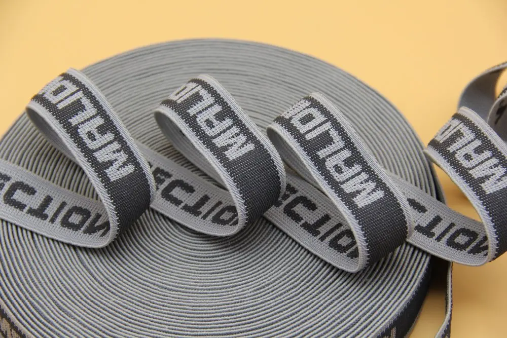 Elastic Ribbon Straps Wholesale Custom Printed Logo Patterned Polyester/nylon Woven Strap ...