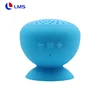 Amazon hot selling Mushroom Mini Wireless Speaker Waterproof silicone Sucker Hands Free bluetooth speaker with suction cup