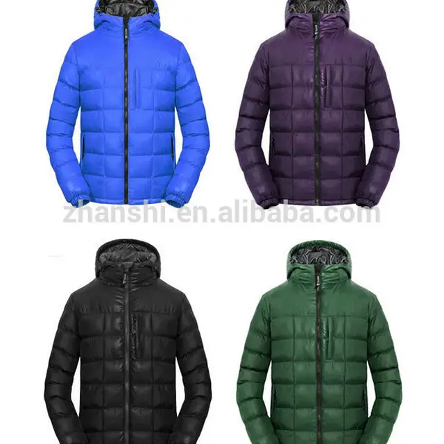 new fashion design men puffer quilted jacket winter overcoat