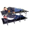 Hot cheap camping Folding steel bunk bed with double deck bed