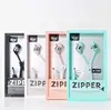 Wholesale Candy Color Portable Wired Customize MP3 In-ear Call Earphone in zip design