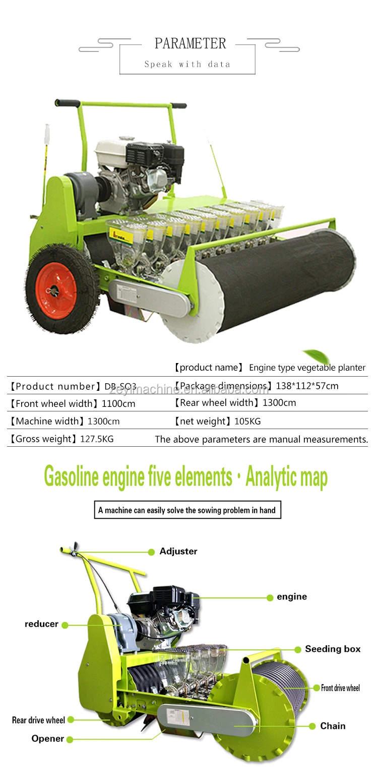 Vegetable Farming Equipment 5 Row Small Automatic Seeder Buy Gasoline