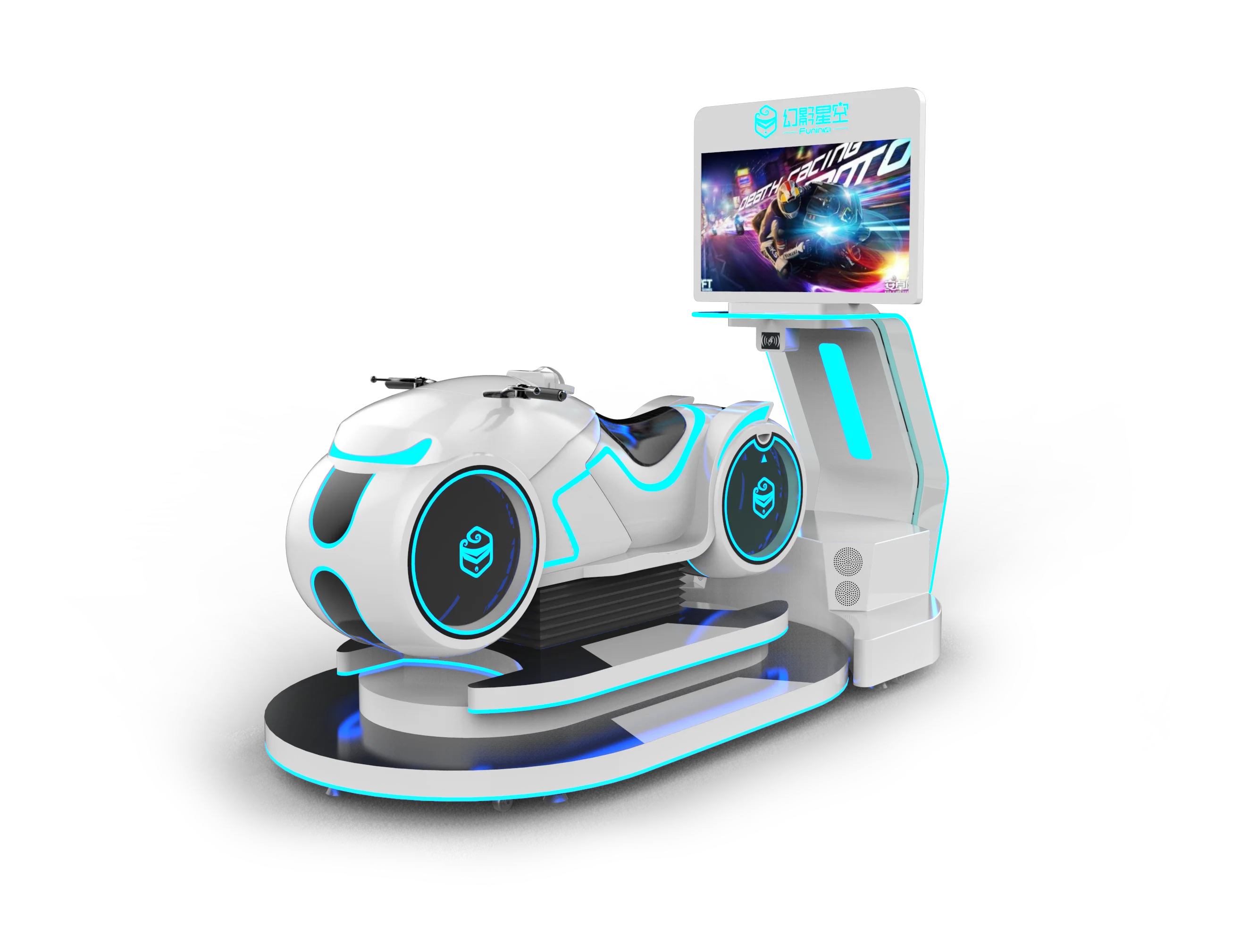 9d vr模拟器虚拟现实电机自行车赛车主题游戏中心 - buy motor bike