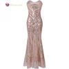Chinese factory export rose gold sequin dress bra party dinner formal place high quality skirts sleeveless woman dresses