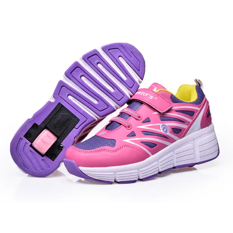 Children Heelys Kids Sneakers With Wheels Boys Girls Skate Roller Shoes Ultra Light Men Women Sport