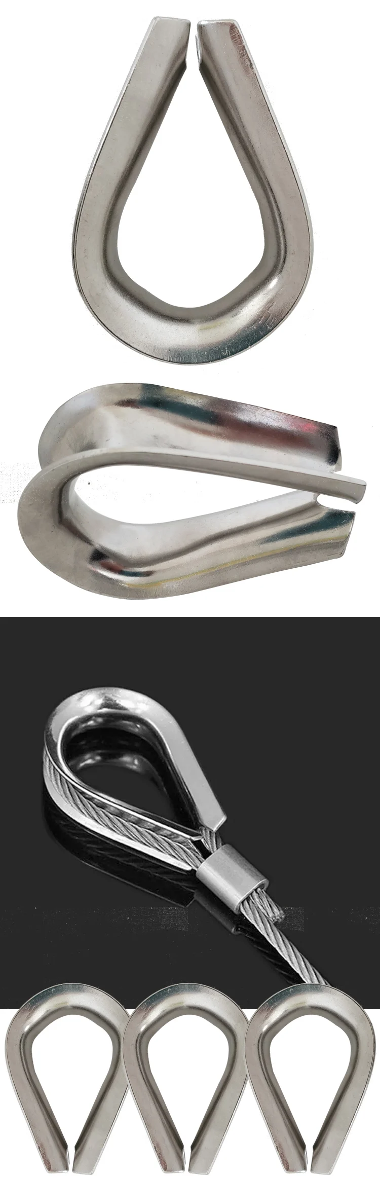 Rigging Hardware US Type standard sailing wire rope thimble
