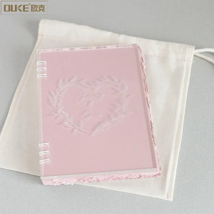 Custom Clear Plastic Spiral Notebook Acrylic Book Cover Buy Acrylic