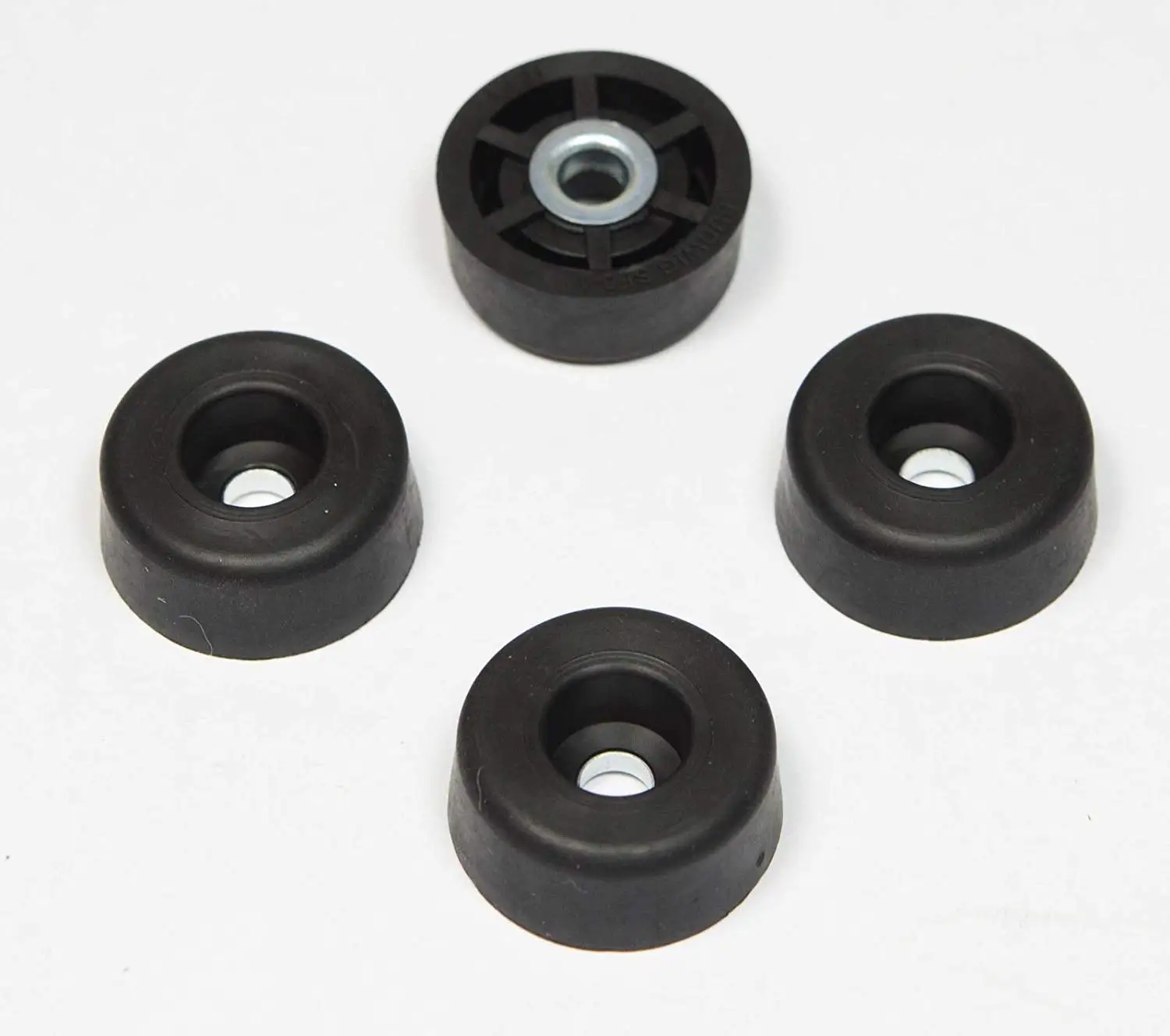 4 SUPER SMALL EXTRA TALL ROUND RUBBER FEET .370 H x 553 D MADE IN USA FREE S/&H