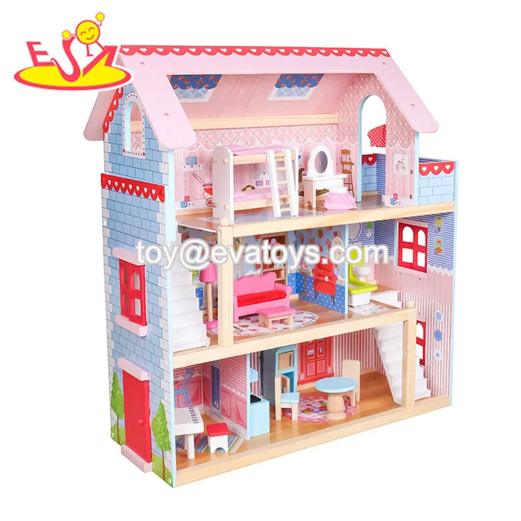 kids wooden dollhouse