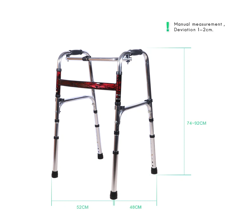 Foldable Lightweight Aluminum Height Adjustable Walking Zimmer Frame