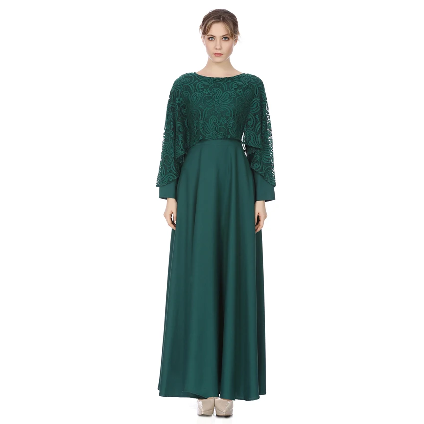 Muslim Kuwaiti Long Abaya Lace Dress Buy Dress,Muslim Dress,Dress Product on