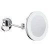 Top grade brass wall mounted brass makeup bathroom mirror hotel vanity mirror
