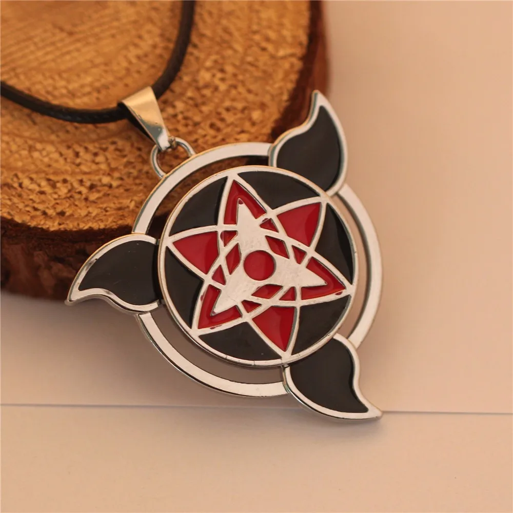 Collana Di Metallo Naruto Sasuke Mangekyou Sharingan Collana Girevole Cosplay Di Trasporto Del Nuovo Film Del Pendente Dei Monili Buy Gioielli