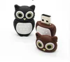 Low Price 1 Dollar 3D Pvc 32Mb 128Mb Usb Pen Stick Rubber Owl Shape Custom Cartoon Character 1Gb 16Gb 256Mb Usb Flash Drive