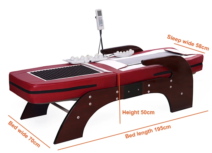 Корейская массажная кровать с нефритовыми роликами
