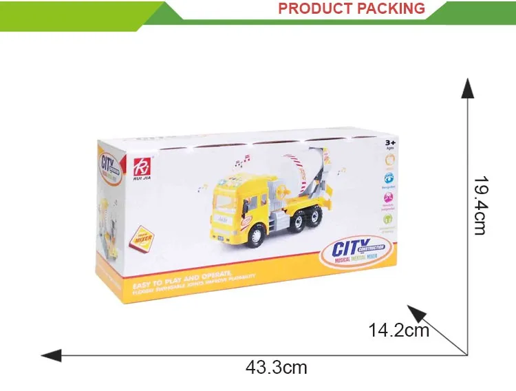 Friction Vehicle Set Electric Music Light Crane Vacuum Truck Toy Buy