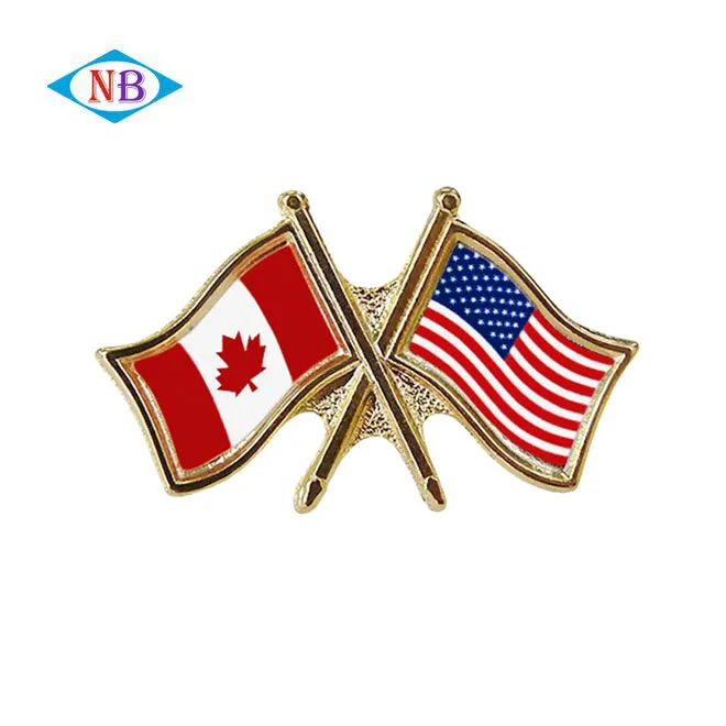 Gold Plating Metal Hard Enamel Pin Custom Canada Flag Lapel Pin Buy