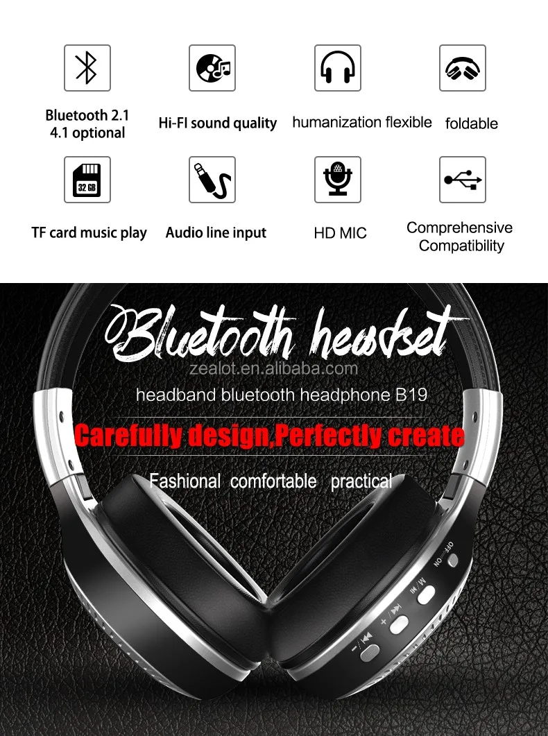 New Cheap Wireless Bluetooth Headphones Zealot B19 - Buy High Quality