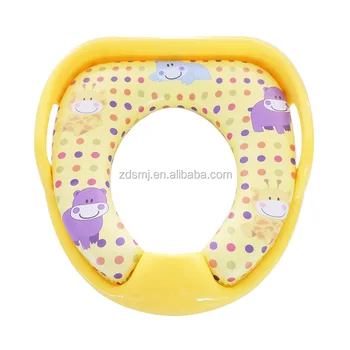 Baby Soft Potty Seat Toilet Reducer With Handle Kids Adapter Toilet