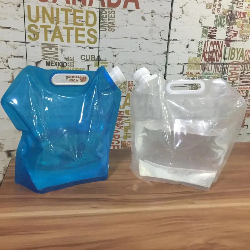 5l Reusable Foldable Drinking Water Spout Pouch Plastic Bag Buy Water