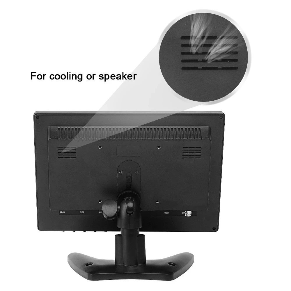 1920x1200 wide screen 10.1 inch industrial grade high brightness LCD monitor for cctv