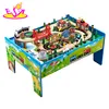 2017 New design preschool children activity toys wooden train table W04C069